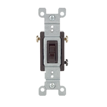 Leviton Leviton 15 amps Toggle Switch Brown 1 pk 01453-02S
